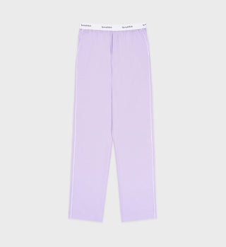 Serif Logo Pyjama Trousers - Lilac/White