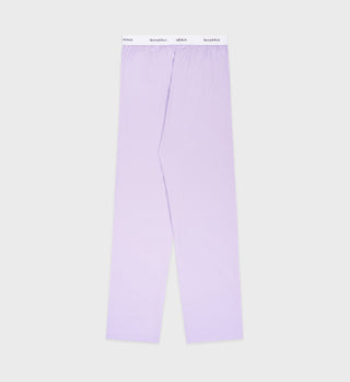 Serif Logo Pyjama Trousers - Lilac/White