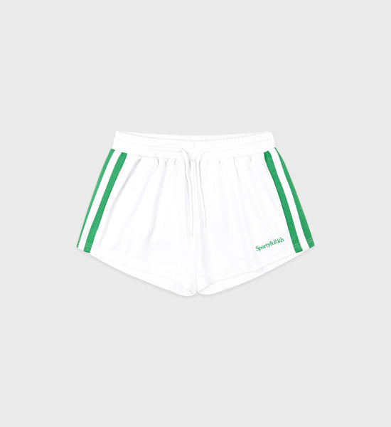 Serif Logo Roller Short - White/Verde