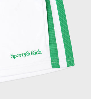 Serif Logo Roller Short - White/Verde