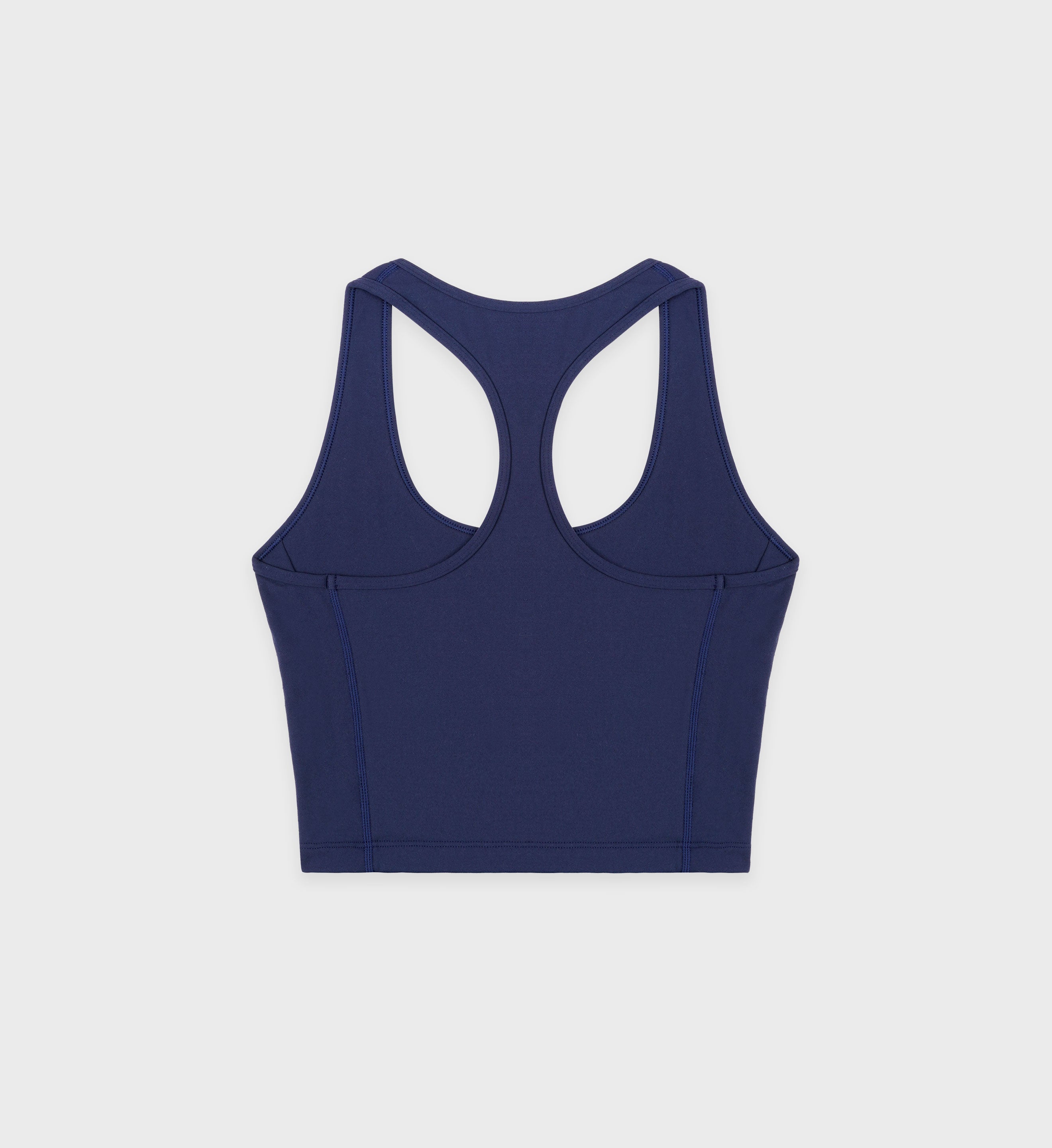 Serif Logo Sports Cropped Tank - Navy/White – Sporty & Rich