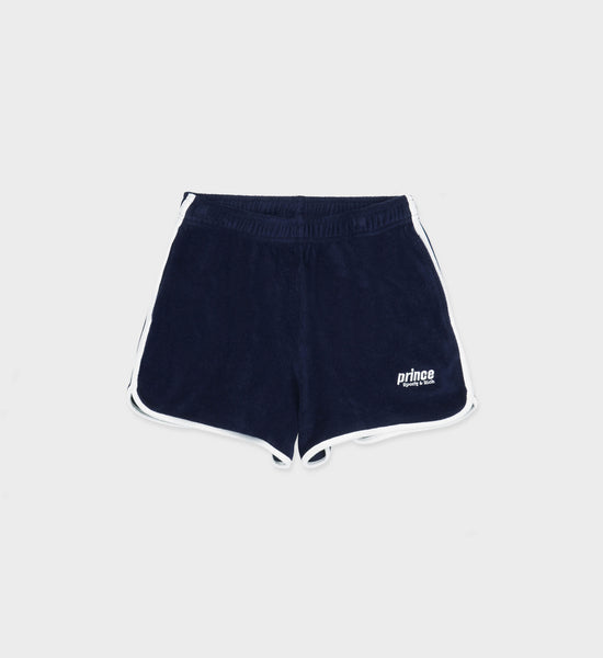 Prince Sporty Terry Shorts - Navy/White