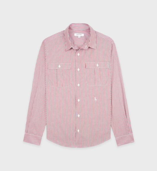 SRC Utility Shirt - Red Striped