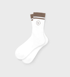 SRHWC Socks - White/Espresso