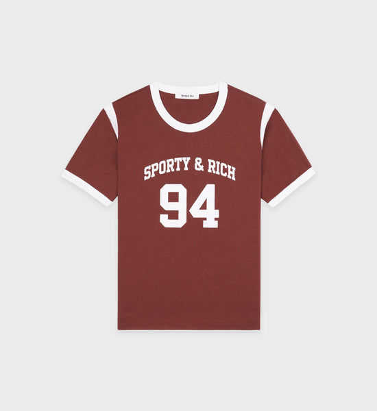SR 94 Sports Tee - Maroon/White
