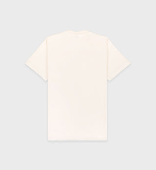 S&R Racket T-Shirt - Off White/Navy