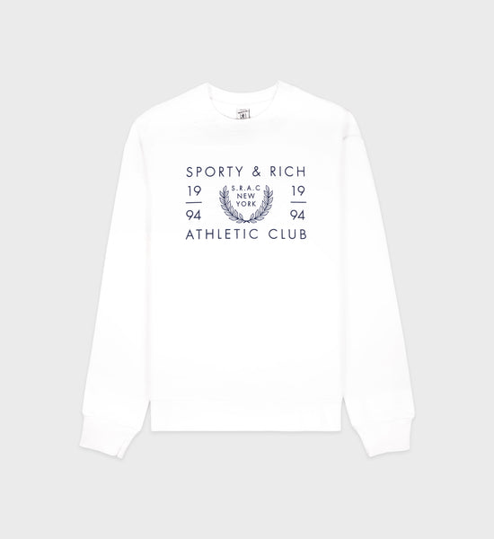 SRAC Crewneck - White/Navy
