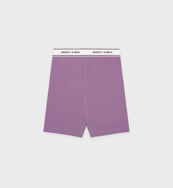 SR Bold Biker Short - Eggplant/Black