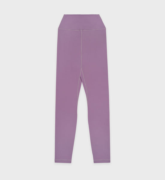 SR Bold Legging - Eggplant/White