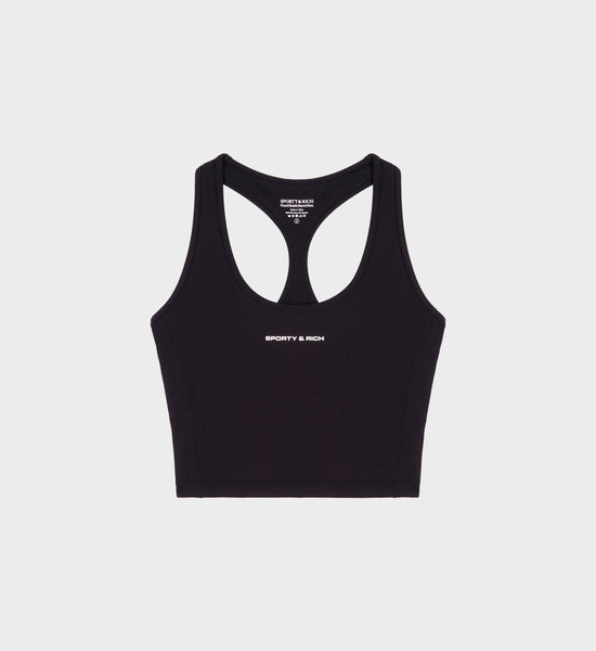 SR Bold Sports Tank - Black/White