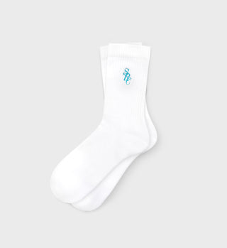 SRC Socks - White/Faded Teal