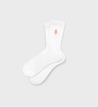 SRC Socks - White/Pomodoro