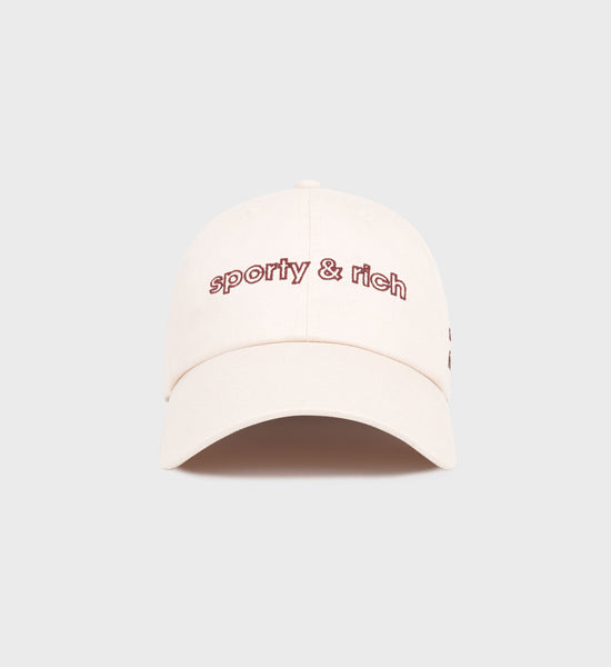 Stay Active Hat - Cream/Merlot