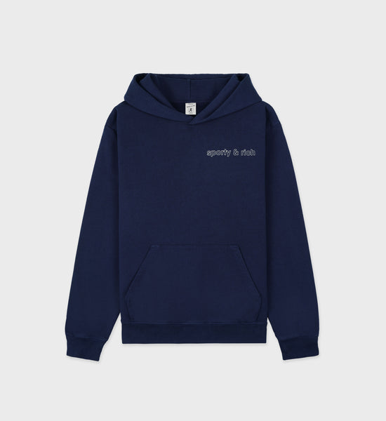 Stay Active Hoodie - Navy/Cream