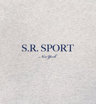 SR Sport Cropped Hoodie - Heather Gray/Navy