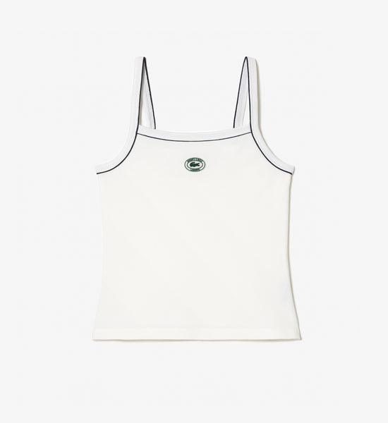 Piqué Tank Top - Farine/Marine