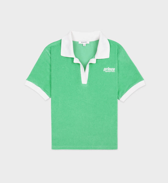 Prince Sporty Terry Polo - Clean Mint/White