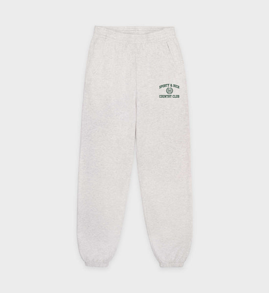 Varsity Crest Sweatpant - Heather Gray/Forest