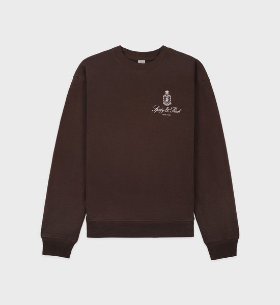 Vendome Crewneck - Chocolate/White