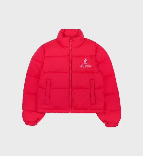 Vendome Puffer Jacket - Sports Red/White