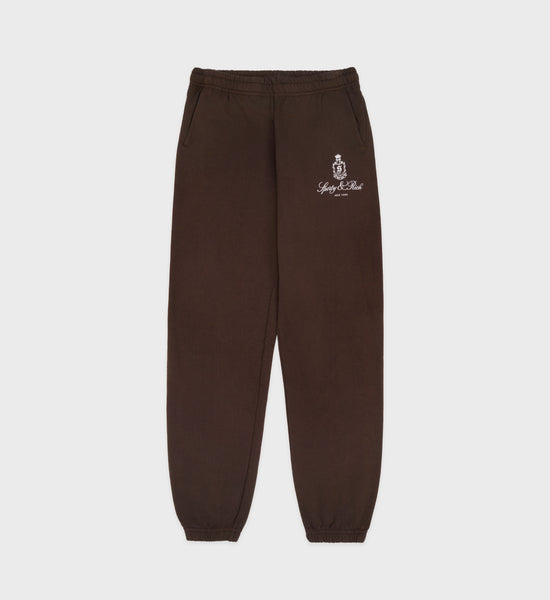 Vendome Sweatpant - Chocolate/White