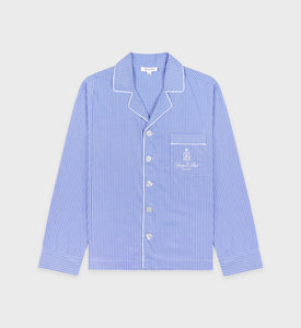 Vendome Pyjama Shirt - Blue Striped