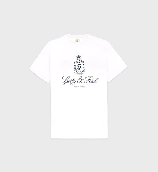 Vendome T-Shirt - White/Navy