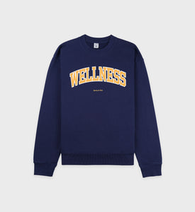 Wellness Ivy Crewneck - Navy/Gold