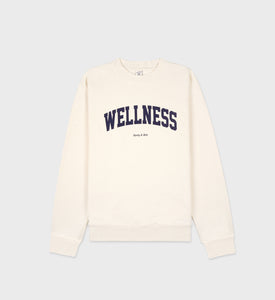 Wellness Ivy Crewneck - Cream/Navy