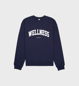 Wellness Ivy Crewneck - Navy/White