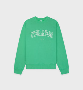 Wellness Ivy Crewneck - Verde/White