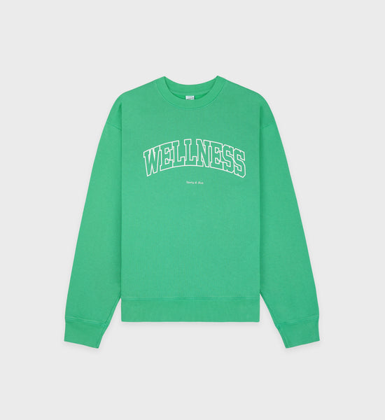 Wellness Ivy Crewneck - Verde/White