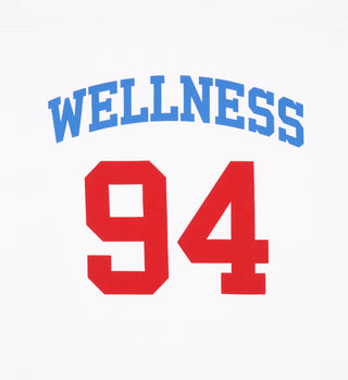 Wellness 94 Rugby Tee - White/Bright Red/Carolina Blue