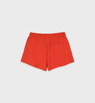 Wellness Ivy Disco Short - Red Clay/White