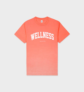 Wellness Ivy T-Shirt - Dip Dye Pink/White