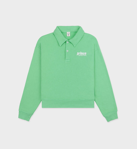 Prince Sporty Embroidered Polo - Clean Mint/White