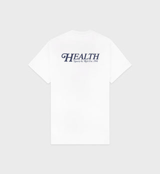70S Health T-Shirt - White/Navy