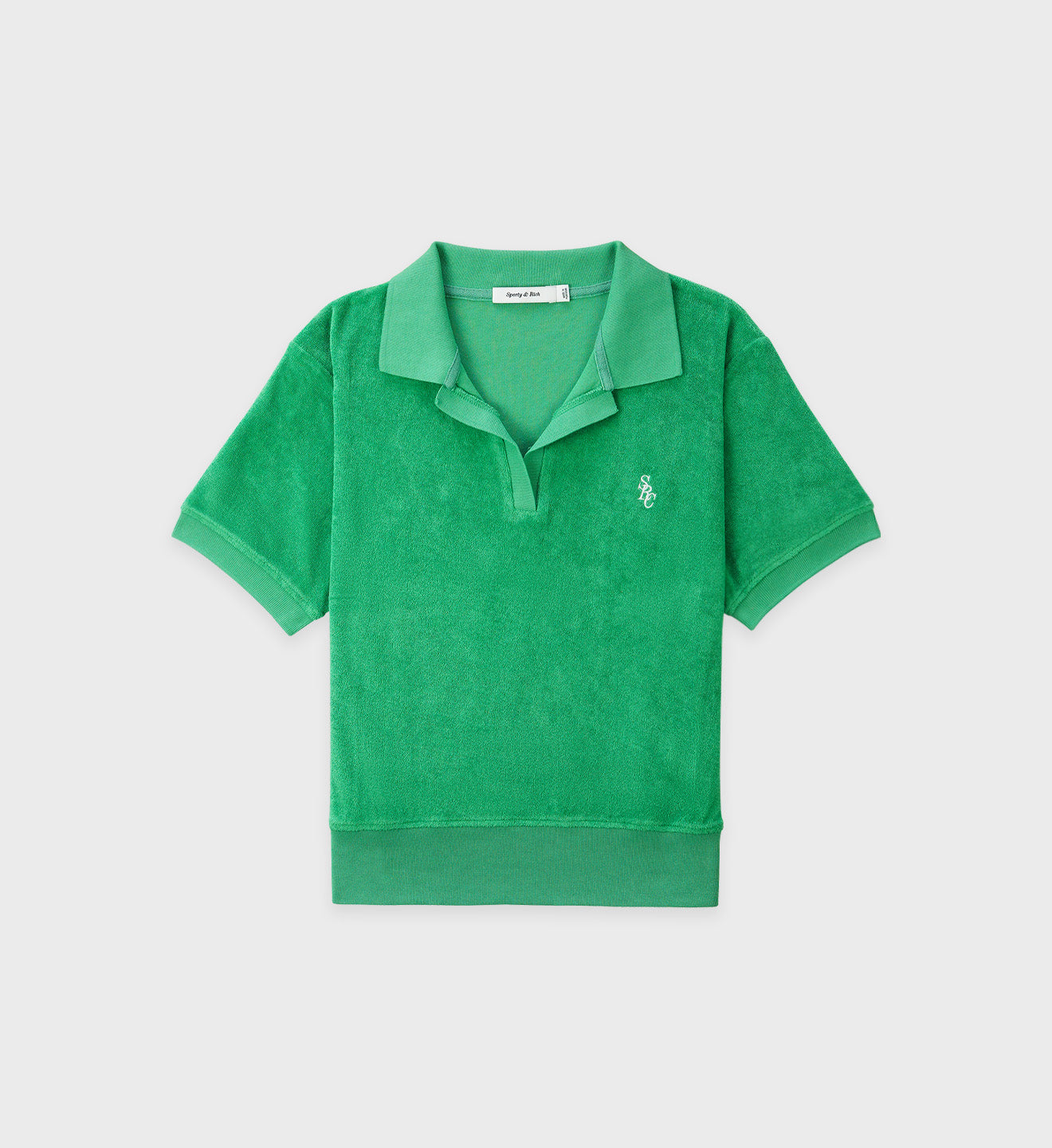 Sporty amp; Rich SR Tennis terry cloth-effect polo shirt - Blue