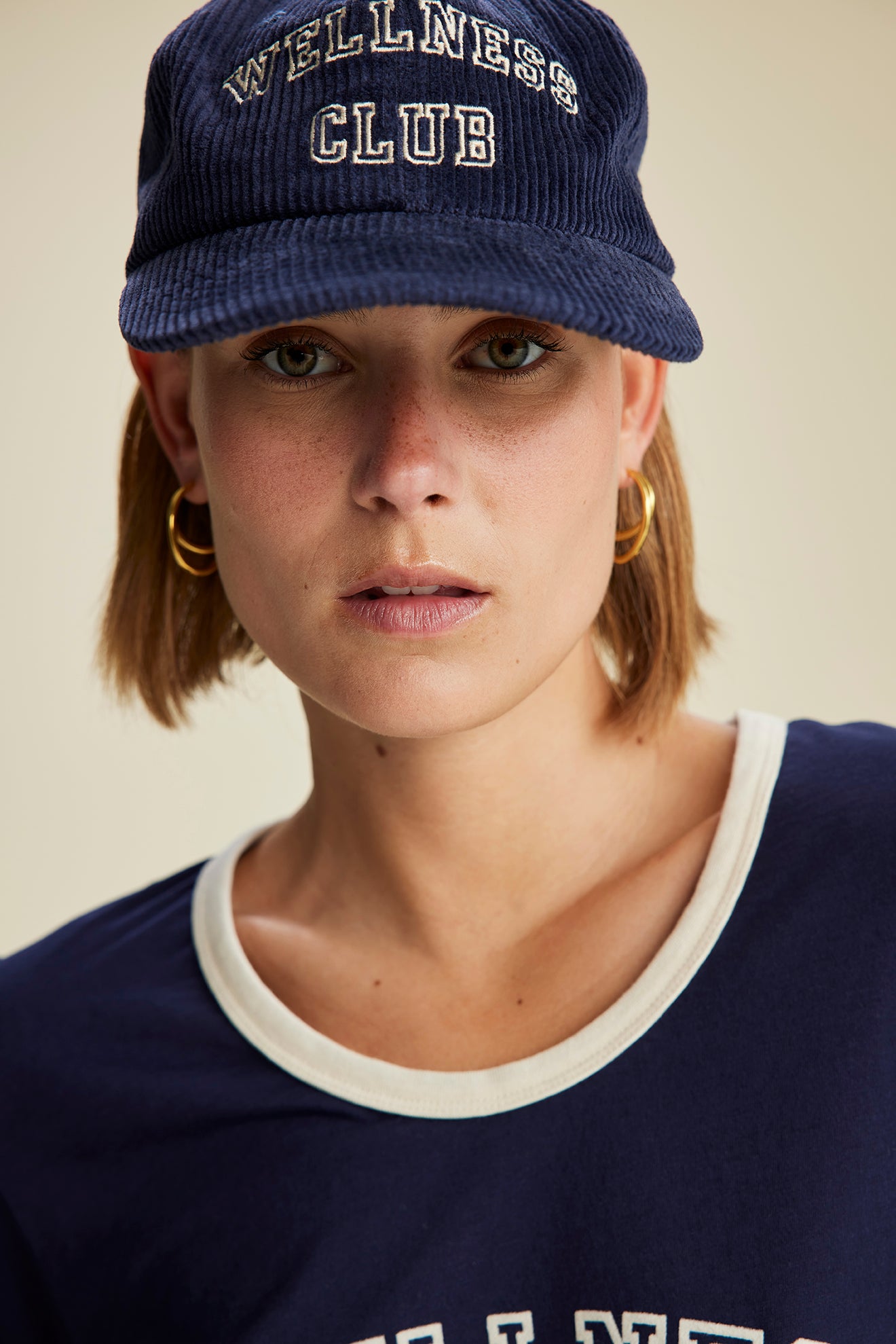Navy sales cream hat
