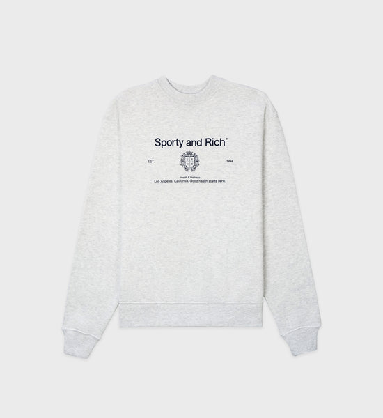 Crest Crewneck - Heather Gray