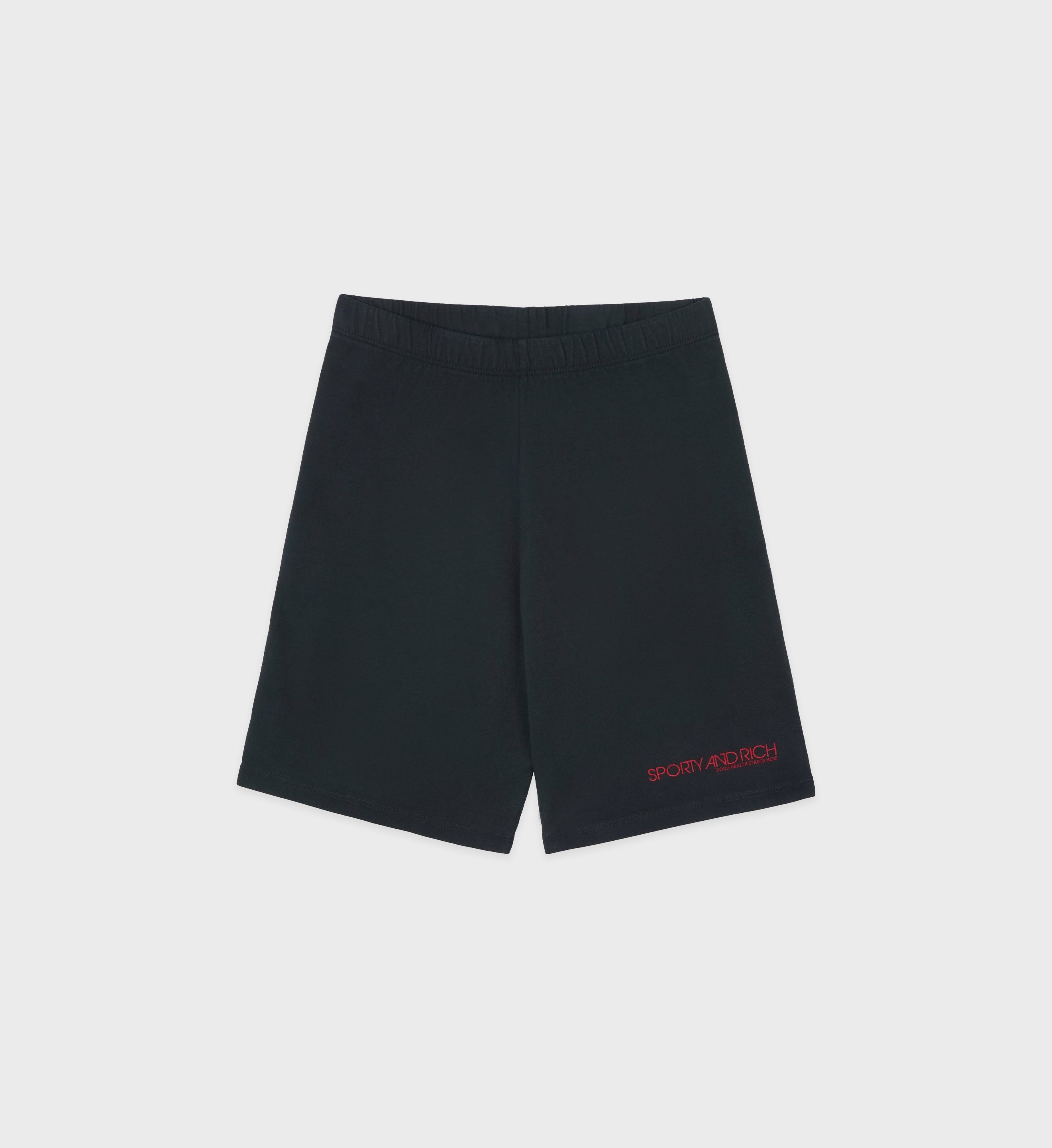 Disco Biker Short Faded Black Sporty Rich