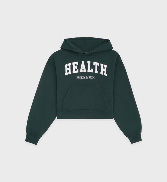 Health Ivy Cropped Hoodie - Forest