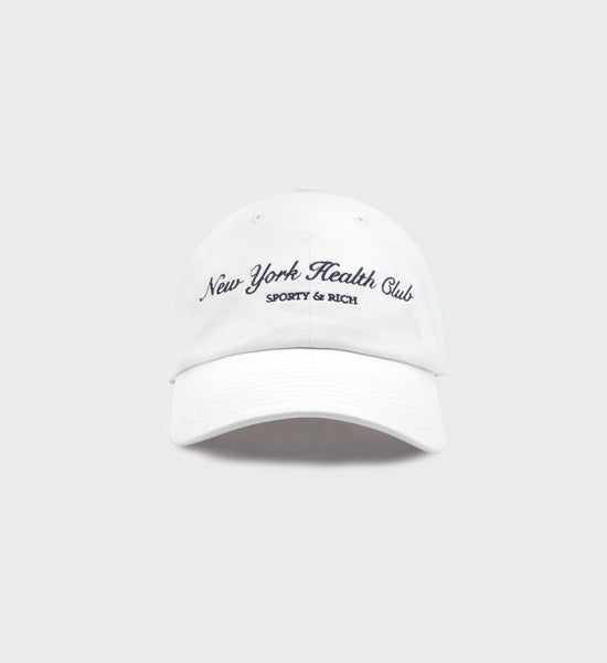 NY Health Club Hat - White/Navy