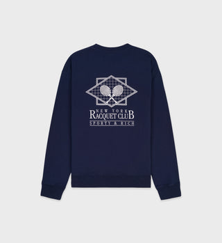 NY Racquet Club Crewneck - Navy/White