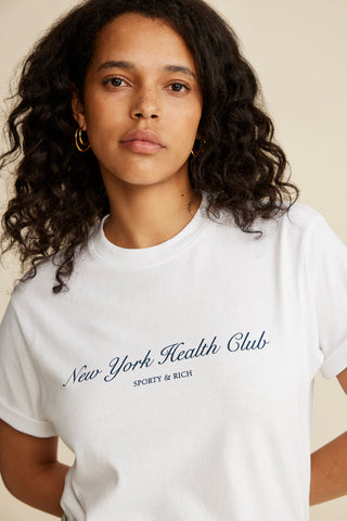 NY Health Club T-Shirt - White/Navy