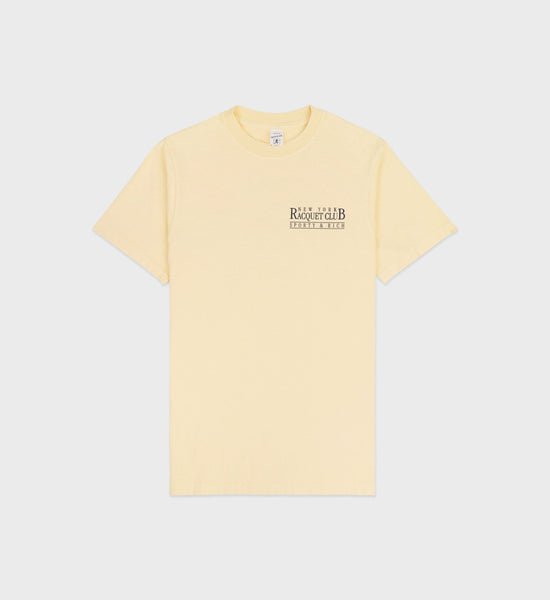 NY Racquet Club T-Shirt - Almond/Navy