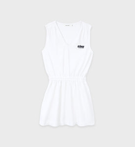 Prince Sporty Pique Dress - White