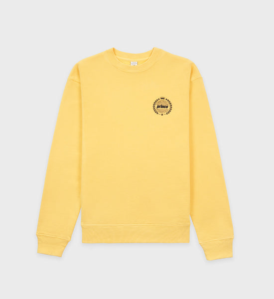 Prince Crest Crewneck - Yellow