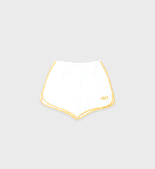 Prince Sporty Terry Short - White/Yellow
