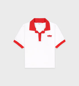 Prince Sporty Terry Polo - White/Red